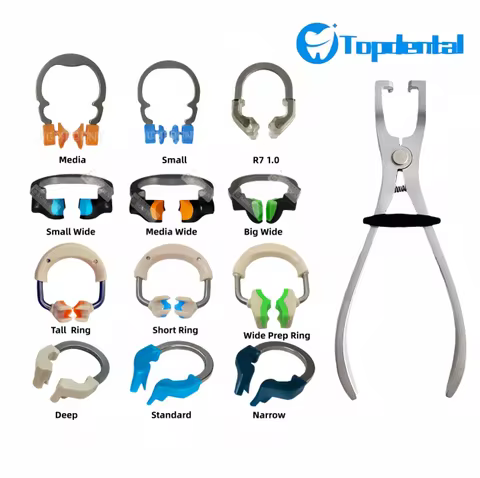 Dental Sectional Contoured Matrix System Matrix Bands Metal Matrices Wedges NITI Clamping Ring with 