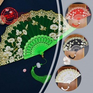 Chinese Knot Retro Folding Fan Ancient Style Folding Fan, Chinese Style, Used For Dance G0f0