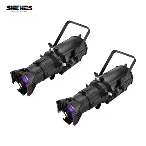 SHEHDS 2PCS LED 250W Profile Spot Leko Light Warm+Cool White / RGBW Theater Stage Light Custom Light