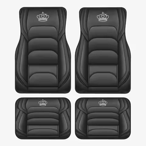 2025 NEW 2D Car Mats For hb20 Gol G5 GAC GS8 Skoda Octavia 3 For PU Leather Gift on Christmas and Ha