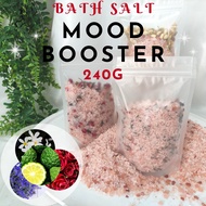 240g Mood Booster Bath Salt Body / Foot Soak / Scrub/ Rendam Kaki | Himalayan Pink Salt | Epsom Salt | Essential Oils