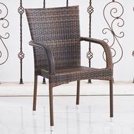 Woven Household Waterproof Sunscreen Elderly Courtyard w & Heightened Sun Back Chair Leisure Rattan 
