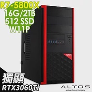 Acer Altos P15F7 繪圖工作站 (R7-5800X/16G/2TB+512SSD/RTX3060TI_8G/750W/W11P)