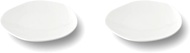 Mino Ware 81-020-101 Miyama Plate, 2 pcs, 4.3 x 4.1 inches (11 x 10.5 cm), Feuille Fille, White Porc