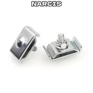 NARCIS 10pcs Grid Connectors, DIY Sturdy Clamps Grid Wall Clamps, Home Improvement Metal Grid Panel 