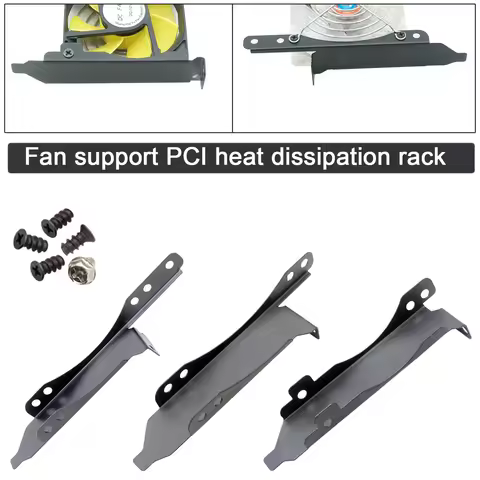 Fan Mount PCI Slot Graphics Card Bracket with Heat Dissipator PCI Slot Bracket for Video Card Fan Mo