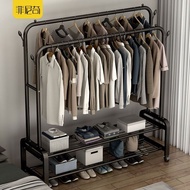 Clothes Rack Multifunctional Hanger Floor Hanger Hanger Balcony Coat Rack Indoor Simple Hanger Bedro