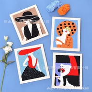 Wool Embroidery Handcraft with Tutorial diy Embroidery Punch Needle Russian Punch Needle New Embroid