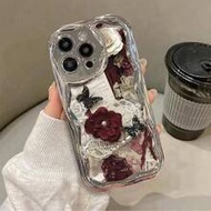 เคสโทรศัพท์ลายผีเสื้อหลากสีพิมพ์ลาย Electroplated Cream Texture Soft Case เข้ากันได้กับ IP17/IP17PRO