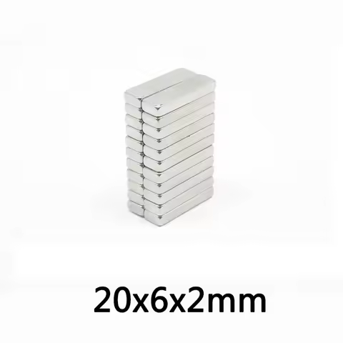 20x6x2mm Powerful Block Magnets Strong 20mmX6mmX2mm For Home Refrigerators, Offices DIY 20x6x2mm 20*