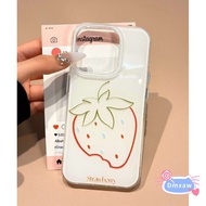 Ins Style Strawberry Phone Case For Samsung Galaxy A56 M56 F56 M06 F06 A55 A54 A50 A50S M40S A30S 5G
