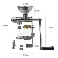 Manual Oil Press Machine 304 Stainless Steel DIY Seed Nut Peanut Oil Expeller Extractor Household Ki