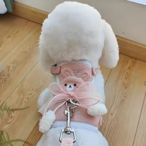 New Product Dog Leash Small Dog Vest Style Chest Strap Dog Rope Puppy Dog Chain Dog Walking Collar D