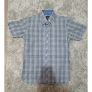 Polo/Pre Loved Polo/ Dansen Polo/Sky blue Checkered/ Slim fit