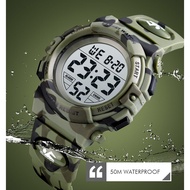 Kids Sports Army Digital Watch by Skmei 1548, Water Proof with Multi Fucntion Alarm, Sate.