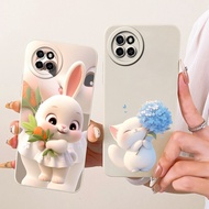 Shockproof Cover For Itel S23 4G Casing S665L Cute Cartoon Cat Rabbit Soft Candy Silicone Matte Casi