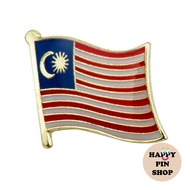 Malaysia Flag Pin, Collar Pin, Enamel Pin
