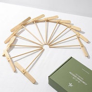 🧸 10Bhg Mainan Kayu Naga Terbang Warna Khaki Bermain
