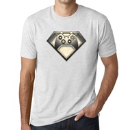 Mens Graphic Super Gamer Esports Funny Heather T-Shirt - Super Gamer