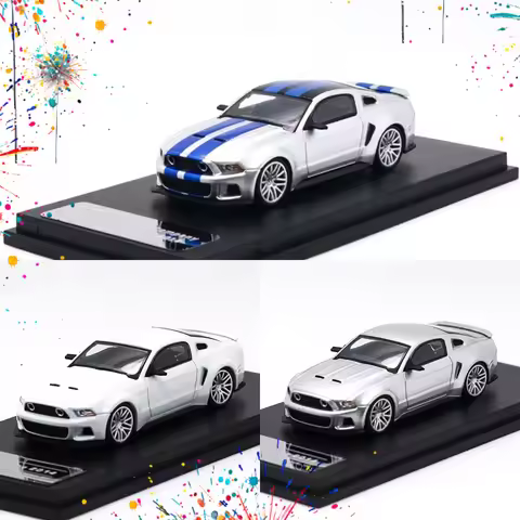 GDO Hunter x DCM 1:64 Mustang GT 2014 Die-Cast Car Models Gifts