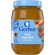 Gerber - 美國嘉寶Gerber 8月+ 170g 寶寶果泥牛肉泥蔬菜泥 嬰幼兒營養輔食