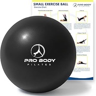 ProBody Pilates Ball Small Exercise Ball, 9 Inch Barre Ball, Mini Soft Yoga Ball, Workout Ball for S