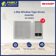 SHARP 1.0hp Window Type Aircon (Inverter) AF-X10SCF