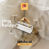 Acrylic ring holder | Jewelry ring box material