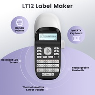 LT12 Label Maker Portable Inkless Label Printer Bluetooth Handheld Sticker Qwerty Keyboard Printer