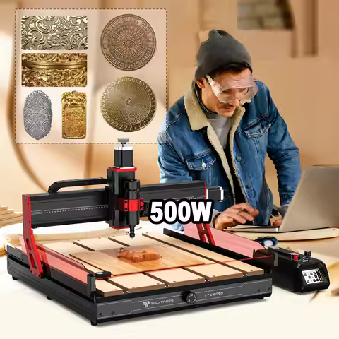 Twotrees TTC6050 CNC Router Machine 500W spindle motor Infrared Safety Sensor Linear rail & Ball scr