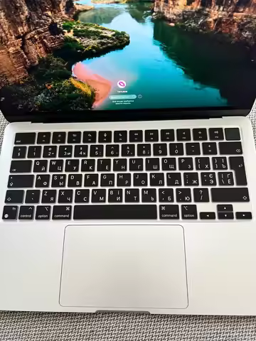 Russian US Euro Laptop Keyboard Cover Skin For 2023 MacBook Air 15" M2 A2941 MacBook Air 13.6" M2 A2
