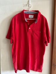 二手/Arnold Palmer 紅色有領T恤
