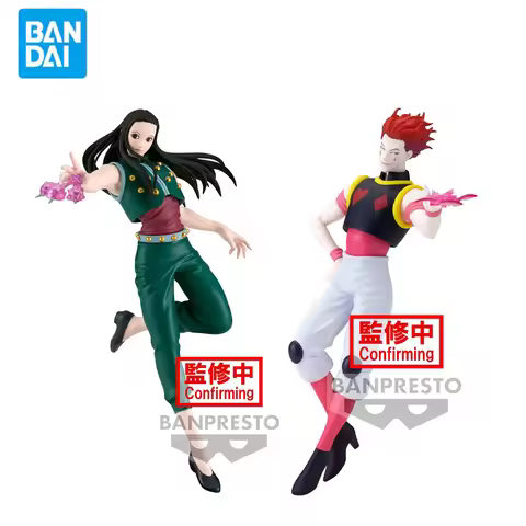 Original Genuine Banpresto Hunter Hunter 17cm Killua Zoldyck Hisoka Anime Action Figures Model Toys 