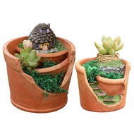 Plant Pot Tree Stump Shaped Succulent Pot Cactus Flower Pot/Planter/Container For Home Garden Office Desktop Desk Decoration top sale