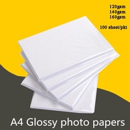 Glossy Paper A4 Size (100Sheets/Pack) (120g / 140g / 160g )