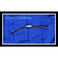 One set of small 2 pin connector sockets