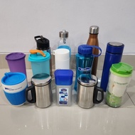 Glass Mug Tumbler Drinking Bottle Vacuum Flask Set