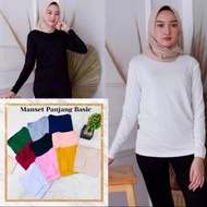 Promo - MANGSET BAJU HIJAB KAOS INNER MANSET OBLONG DALEMAN HIJAB - mustard/kuning - Baju manset pol