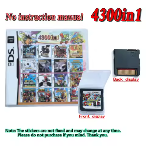 4300 in 1 Compilation DS NDS 3DS 3DS NDSL Game Cartridge Card Video Game Handheld Player (R4 card) 2