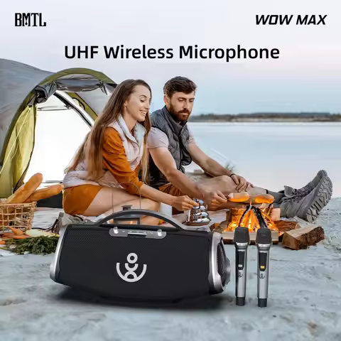 XDOBO BMTL WOW MAX 300W Powerful Portable Speaker with 2 Wireless Microphones 3-way PA System Suppor