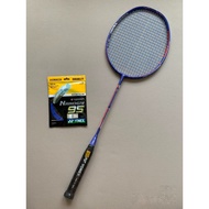 【Ready Stock】YONEX Badminton Racket DUORA 10 LCW Frost Blue High elastic carbon fiber badminton racket With string