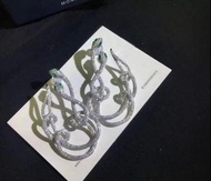 APM 925純銀雙蛇頭滿鑽耳環