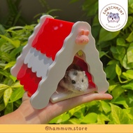 TENDA Hamster House | Acrylic Hamster Tent | Hamster Hideout | Hamster Cage Decoration