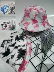 Topi Bucket Tie dye Anak-anak-Bucket hat Tie dye fashion anak Perempuan dua motif warna bolak-balik