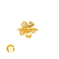 Orient Jewellers 916 Gold Filigree Flowers Ring