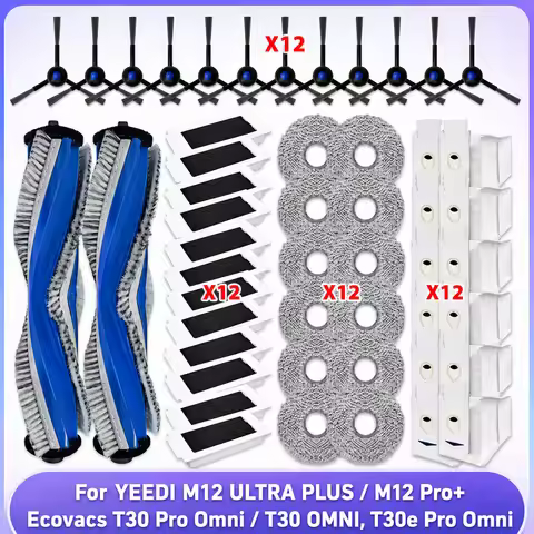 Fit For Ecovacs T30 Pro Omni / T30 OMNI, Ecovacs T30e Pro, YEEDI M12 ULTRA PLUS/M12 Pro+ Parts Brush