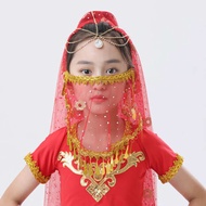 Children's Veil Belly Dance Face Gauze Hanfu Dance Cover Face Western Princess Veil Indian Dance Cov