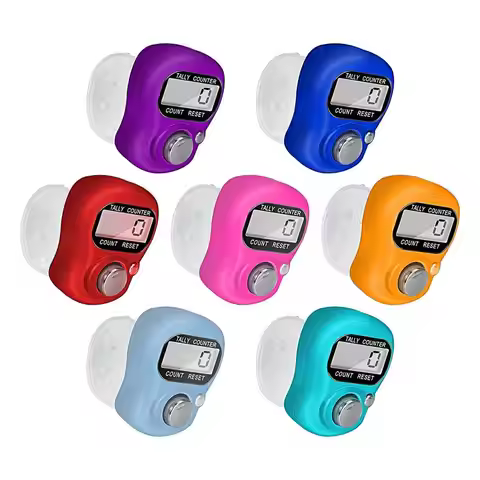 Finger Counter Clicker Finger Tally Counter Clicker LCD Digital Counter Resettable Finger Tally Coun
