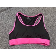 2hand. black bra with pink trim 2xl. br9