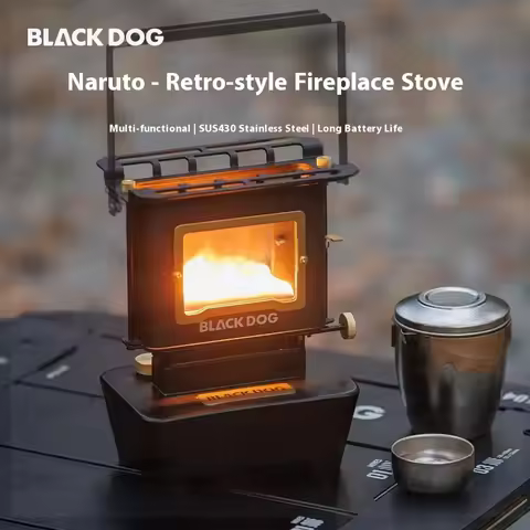 BLACKDOG Mini Retro Fire Viewing Stove Tabletop Display Stove Portable Outdoor Stove Tea Brewing Sto